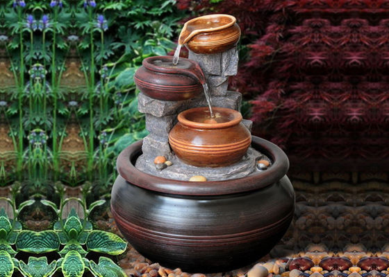 Chiny Water Pump Ornament Oświetlone fontanny na zewnątrz dostawca