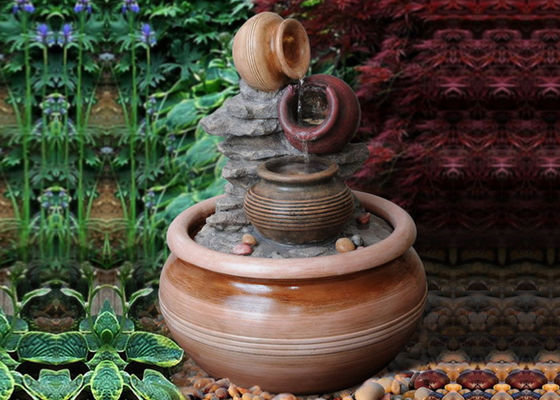 Chiny 19-calowe trzy lampy ceramiczne oraz fontanny zewnętrzne dostawca