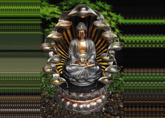 Chiny Szafka telewizyjna na telewizor z mnóstwem filiżanek Buddha Water Feature Outdoor dostawca