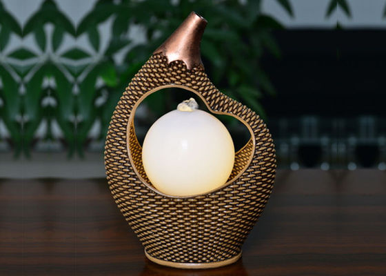 Chiny 12-calowy T-Pot Ratten Ornament Kryte fontanny stołowe dostawca