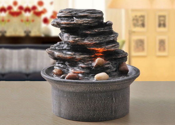 Chiny 6-calowe fontanny Polyresin Rockwork Indoor Outdoor dostawca