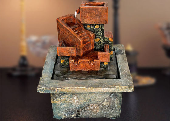 Chiny Polyresin Red Brick H16.5CM Fontanna stołowa w stylu amerykańskim Mały ornament Dekoracja biurowa Prezent Rękodzieło Kreatywność dostawca