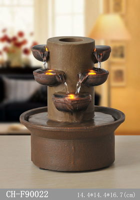 Klasyczna fontanna Multi Cups Indoor Waterfall dostawca