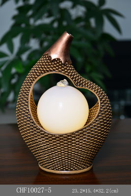 12-calowy T-Pot Ratten Ornament Kryte fontanny stołowe dostawca