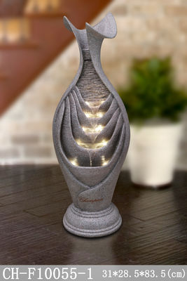 Podświetlana doniczka Polyresin Backyard Water Fountain dostawca