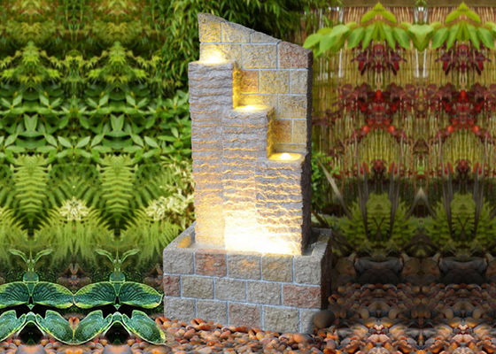 Three Steps Sandstone Brick Garden Fountain dostawca