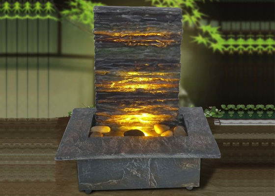 Polyresin Slate Małe kryte fontanny i wodospady dostawca
